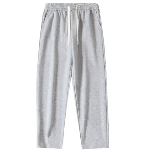 Men's Regular Fit Polyester Sweatpants - Athleisure Style, Casual Comfy Sporty, Drawstring Waist, Cozy, Solid Design, Pockets, Everyday Wear, Fall Use (Note: Do Not Dry Clean)