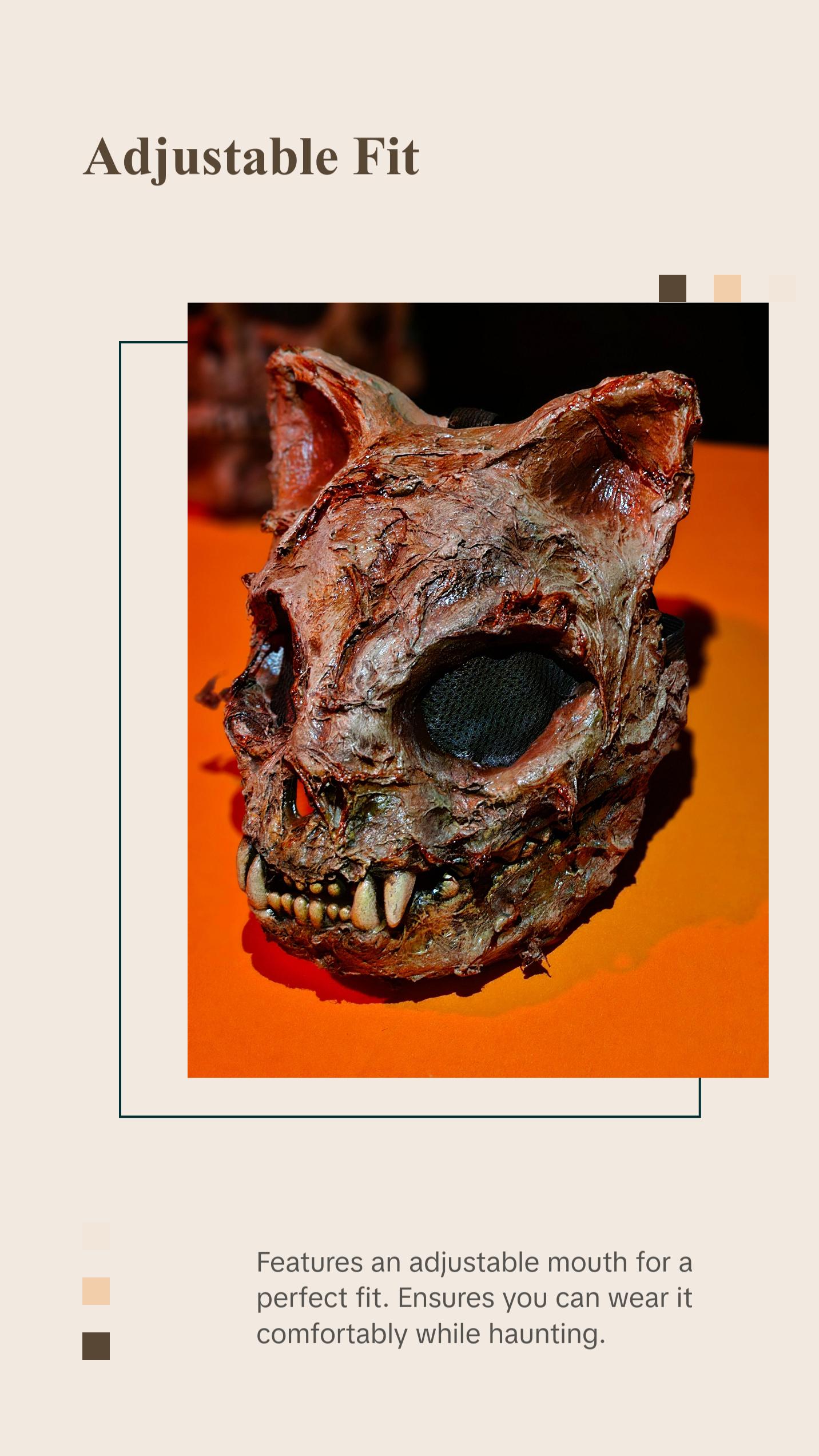 Cat Demon Skull Mask