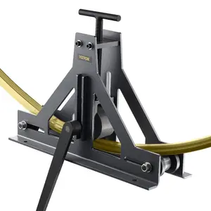 VEVOR 1-1/2 Tubing Rolling Bender Manual Square Rectangular Tube Bender 14 Gauge Roller Tubing Roller Flat Bar Bender For Mild Steel Cooper Aluminum