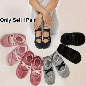 Non Slip Grip Yoga Socks for Women Breathable Athletic Socks for Pilates Barre Ballet Gym Floor Exercise