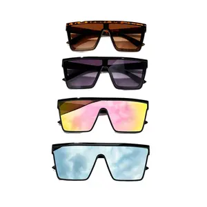 4PCS Punk Polarized Sports Sunglasses Large Frame UV Protection Outdoor Eyewear for Riding Driving Festival Summer Gift