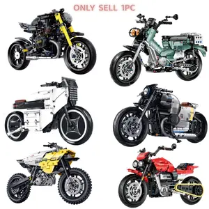 1:8 Tech Motorcycle Series Building Blocks Set, 500+ Pieces, Educational Toy for Kids & Adults, Creative Playset, Inspire Imagination