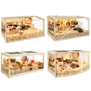 PROLEE Hamster Cage Chewproof, 40"L x 20"W x 20"H Inches, 800 sq.in Large Hamster Cages and Habitats, Openable Top Small Animal Cage Solid Built, Access for Hamster Gerbil Mouse