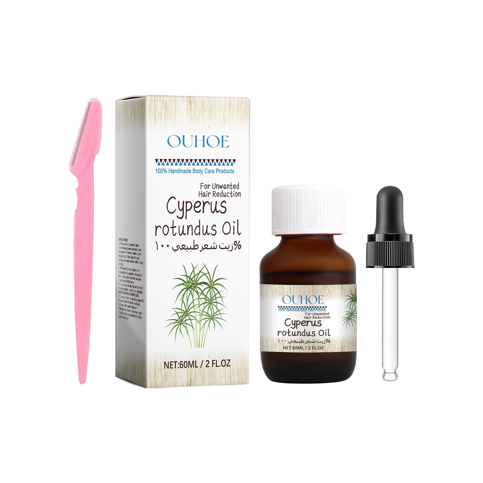 Cyperus Rotundus Oil for Hair Removal, Organic Topical Cyperus Rotundus Oil, Skin Care After Shaving Body Care Product