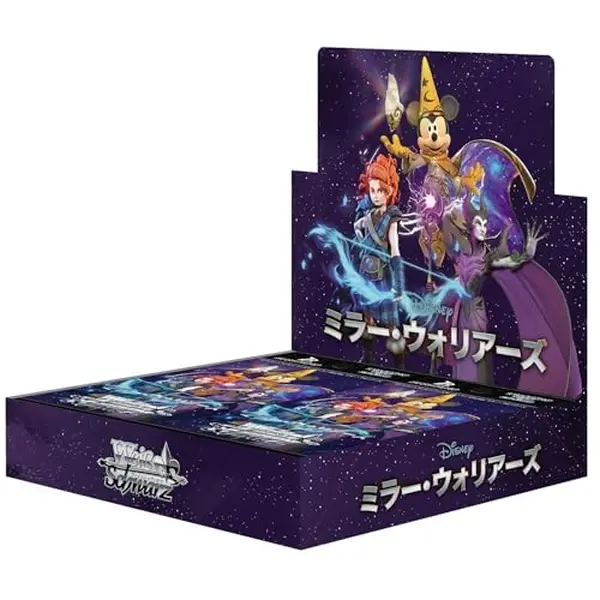 Weiss Schwarz Disney Mirrorverse TCG Booster Box - New Sealed Authentic Japanese Deck Building Set, 12 Packs/Box, 8 Cards, Card Numbers Starting With 'MRD', Mirror Warriors Collectible Pulls