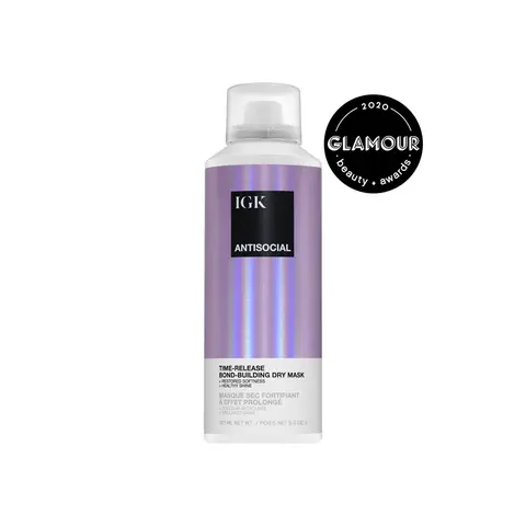 IGK ANTISOCIAL Dry Hair Mask | Bond-Building Treatment for Damaged Hair | Instant Softness & Shine | Prevents Breakage & Split Ends | Perfect for Hair Extensions