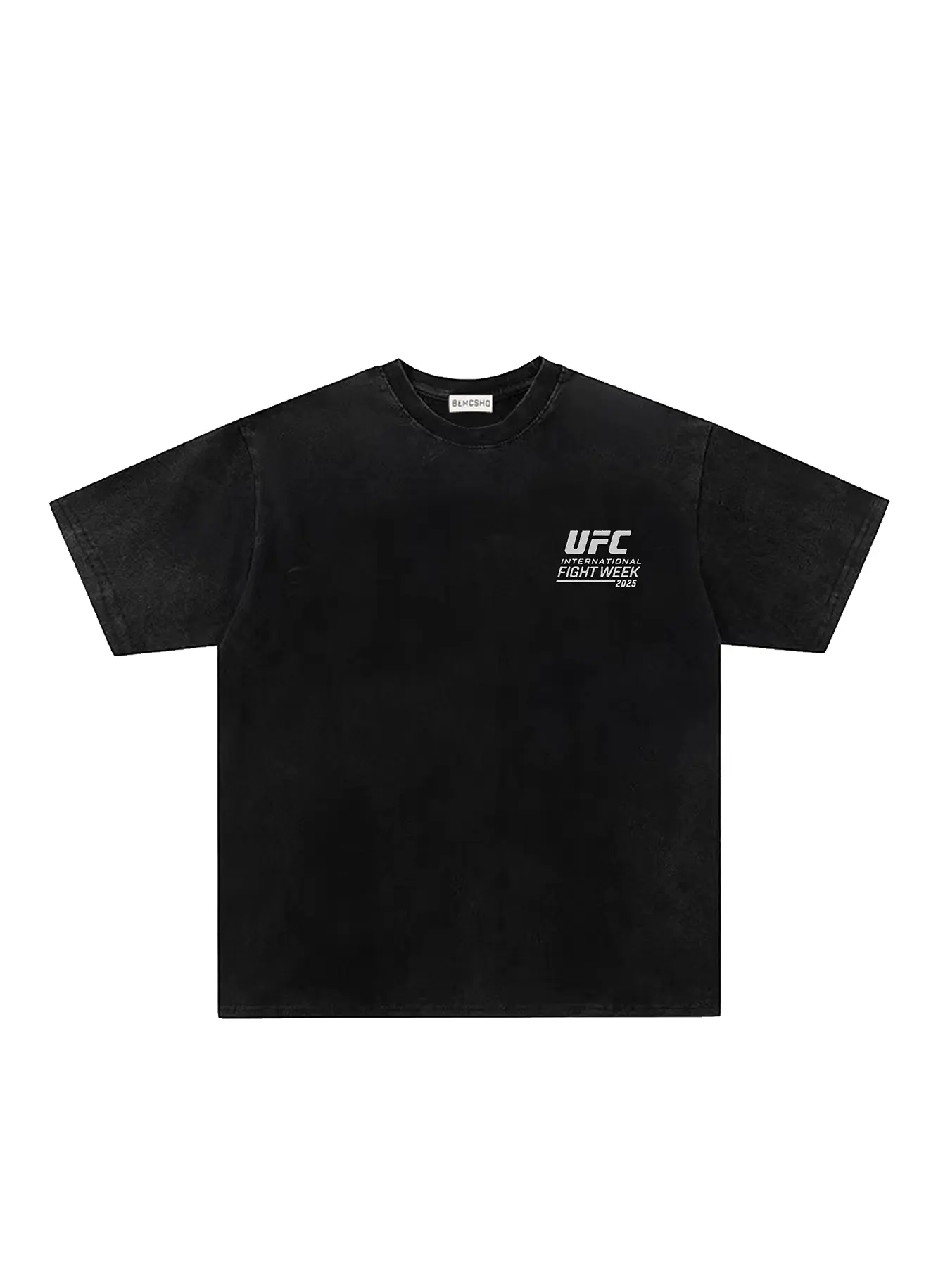 Men's Ufc Boxing T-Shirt, Vintage Washed Tie-Dye Design, Round Neck Short Sleeve Casual Top, Trendy Fashion Sportswear, Activewear T Shirt, Athletic Apparel, Athletic Tee, Active T Shirts, Athletic Tops
