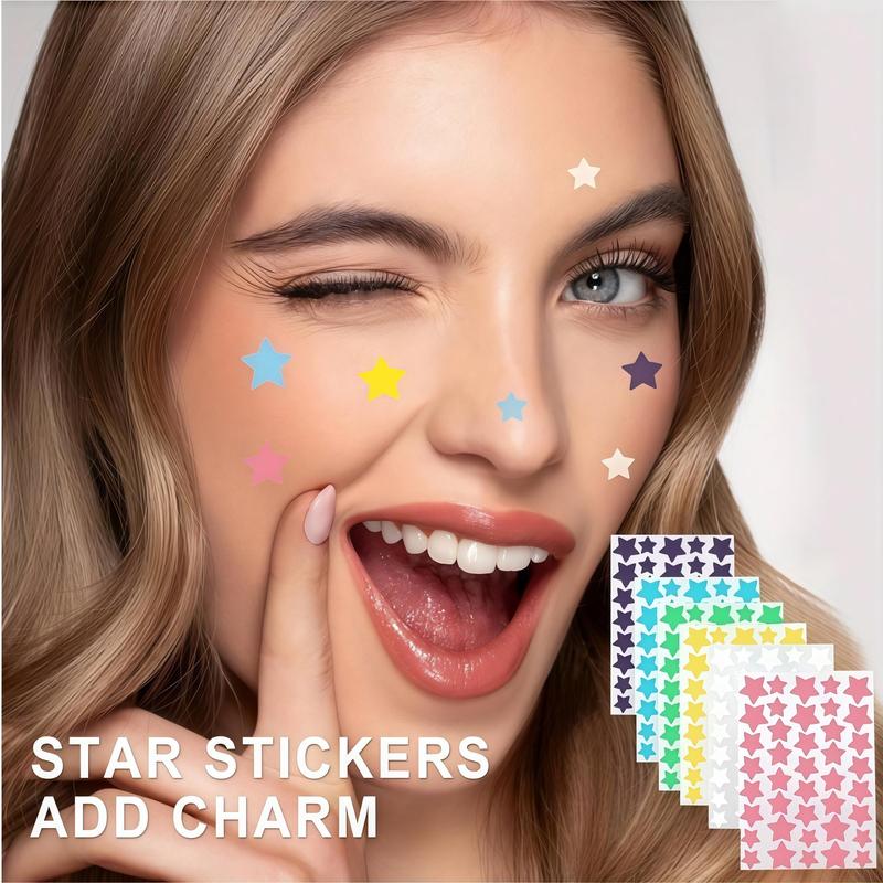 Star Shaped Hydrocolloid Pimple Patches, 1400pcs/set Mixed Color Acne Cover Patches, Skin Care Products for All Skin Types Super Patch