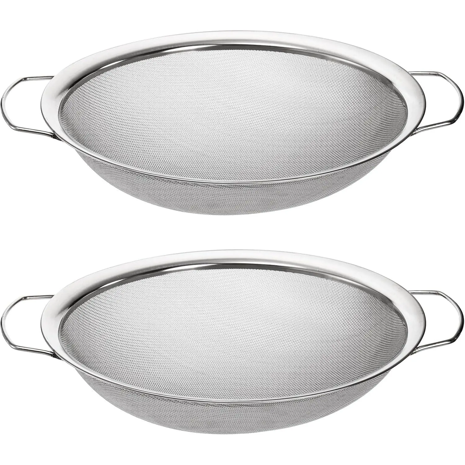2-Pack Fine Mesh Paint Filter, 11.5inch Stainless Steel 60-Mesh Paint Filter Suitable for 5-Gallon Bucket Filtration of Oil, Water-Based and Oil-Based Paints, Honey Funnel Filter
