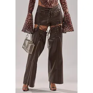 WANNA BE FAUX LEATHER CHAPS