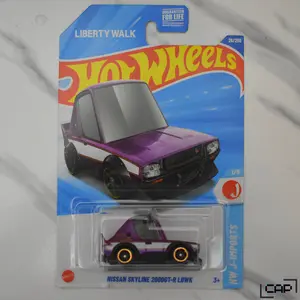 Nissan Skyline 2000GT-R LBWK Purple Tooned Hot Wheels Collectible