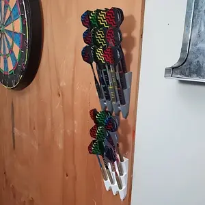 Wall-Mounted Dart Display Rack, Storage Organizer Holder, Holds Up to 9 Darts, Ideal for Living Room Bedroom Study Bar