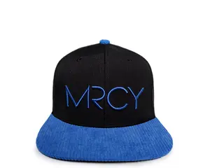 Corduroy MRCY Snapback - Blue & Black