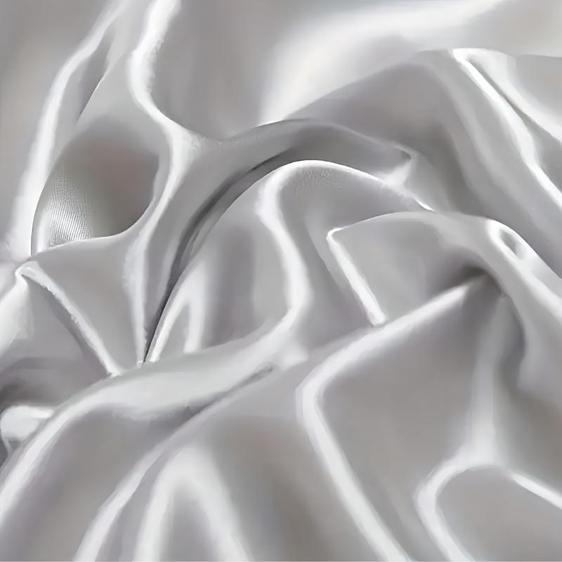 1/2pcs Luxury Soft Silk Pillowcases, Breathable Skin-Friendly Cool Feel, Pure Color Envelope Closure, Bedding Accessories