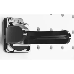 Regular Mouth Mason Jar Mount (1-pack) - Wallwerx Pegboard & Wall Organizer - Durable Plastic