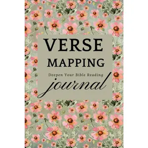 Verse Mapping Bible Study Journal for Women, Note Taking Topic, Summary, Reflect, Studying the Word of God, 100 Pages
