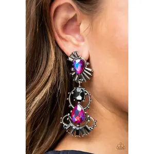 Ultra Universal ♥ Pink Iridescent Earrings ♥ Paparazzi Accessories