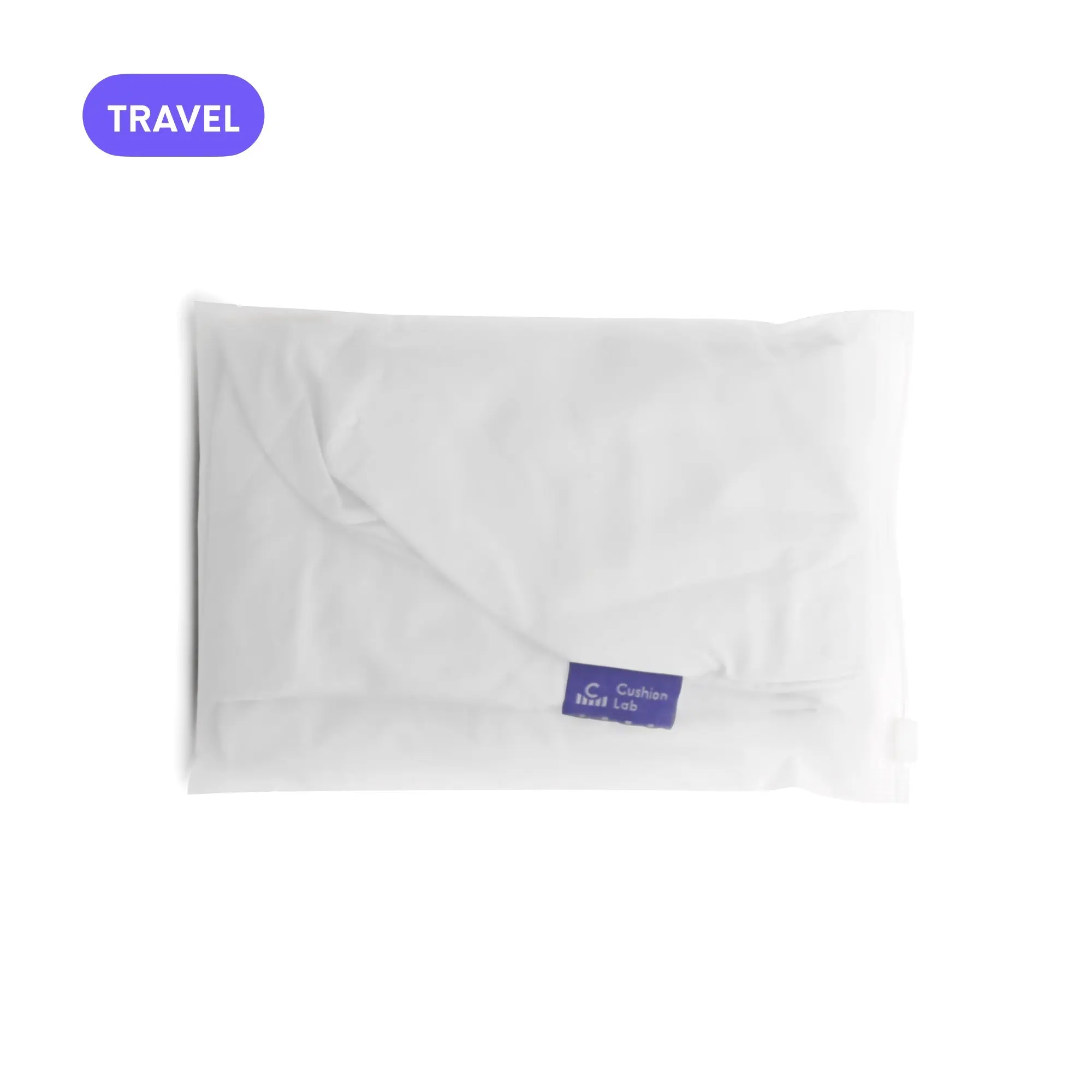 Cushion Lab Travel Deep Sleep Pillow Cover (Cover Only) - Wrinkle Resistant, Breathable & Cooling, Earth-Friendly Materials, Goes On & Off in Seconds, Incredibly Soft & Smooth