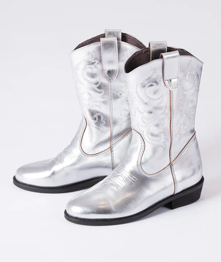 Shimmering Kids Cowboy Boots