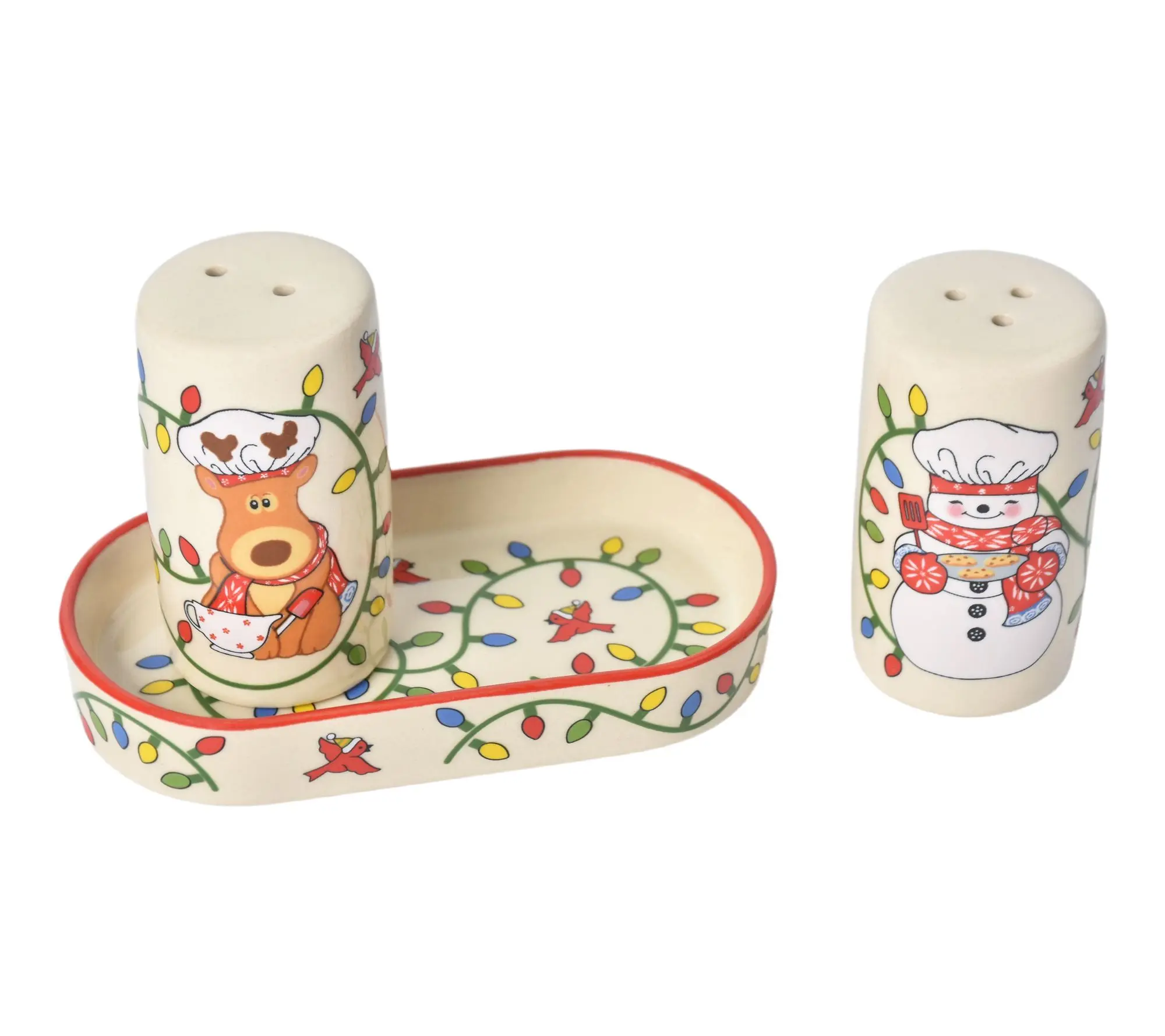 Temp-tations Salt and Pepper Set with Plate