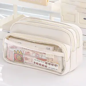 Large Capacity Stationery Bag, 1 Count Creative Pen Bag without Pen & Sticker, Stationery Pencil Pen Storage Bag, Portable Cosmetic Storage Bag, Office School Supplies