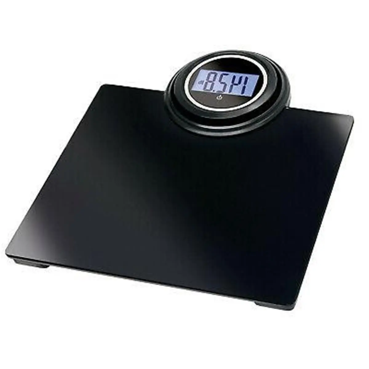212 MAIN Digital Bathroom Weighing Scale - North American Extendable, Extra-Large Tempered Glass Body, Wide Display, Black