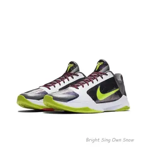 Kobe 5 Protro Chaos Stylish, Comfortable, Slip-resistant, Durable, Versatile, Casual Basketball Shoes