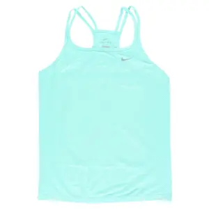 Nike Women's Dri Fit Knit Tank Top Aqua Blue