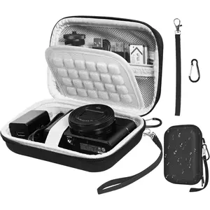Digital Camera Case, Small Camera Bag, Camera Carrying Case with EVA Anti-Shock Bubble(Case Only)