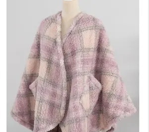 Berkshire Double Sided Sherpa Plaid Wearable Throw