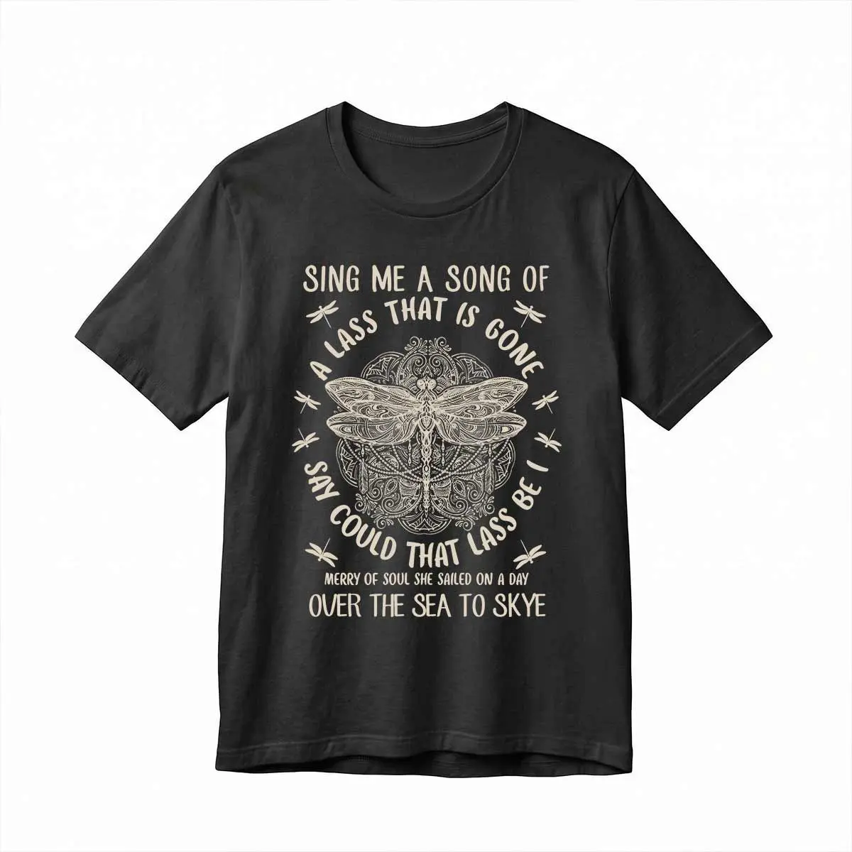 Sing Me a Song Dragonfly Shirt, Celtic Design Outlander Shirt, Gift for Outlander Fans, Birthday Gift for Her, Women Outlander Shirt, Gift for Girlfriend, Gift for Mom, Gift For Jamie Fraser Fan - scs17722