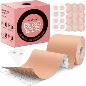 Boob Tape Kit- Boobytape for Breast Lift with Petals, Breathable Adhesive Sticky Bra Tape, Push Up Nipple Tape