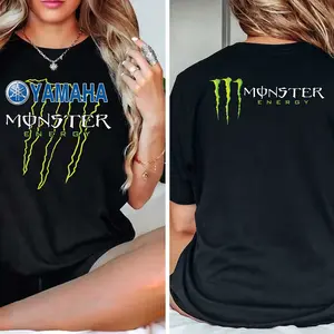 Dirtbike Motocross Yamaha Racing Monster Energy Drink Off-Road Dirt Bike T-Shirts Dirtbike Clothing Apparel Men Women Boys Girls