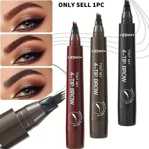 5 Color Waterproof Eyebrow Pencil with 4-Point Tips, Liquid Eyebrow Makeup Recommended by Makeup Artists, Quick Makeup for Natural Brows, Eyebrow Makeup Products