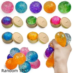 Glitter Dumpling Stress Relief Toy, Colorful Sensory Plaything, Soft Slow-Rebound Pressure Release, Perfect for Parties & Gifts, Squishy Sensory Fidgets