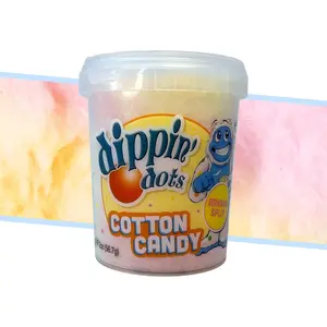 Dippin’ Dots Cotton Candy - Banana Split Flavor – Sweet Carnival Treat, Light & Fluffy Snack, Perfect for Kids & Adults, 2 oz Resealable Container, Perfect for Parties, Sharing & On-the-Go - 2 Ounce