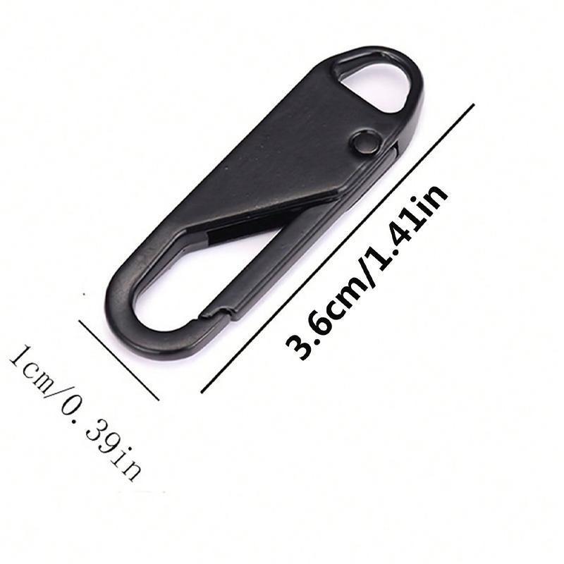 Zipper Pull, 5 PCS Replacement Metal Zipper Handle Mend Fixer Tab for Luggage, Suitcases, Backpacks, Jackets, Purses, Handbags