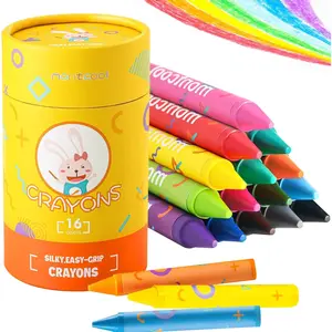 Jumbo Crayons for Toddlers, 16 Colors Non Toxic Washable Crayons for Toddlers 1-3, Easy to Hold Large Crayons for Kids Ages 4-8, Safe Baby Crayons