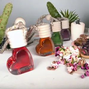 Heart Shaped Bottle Car Air Freshener Diffusers Long-lasting