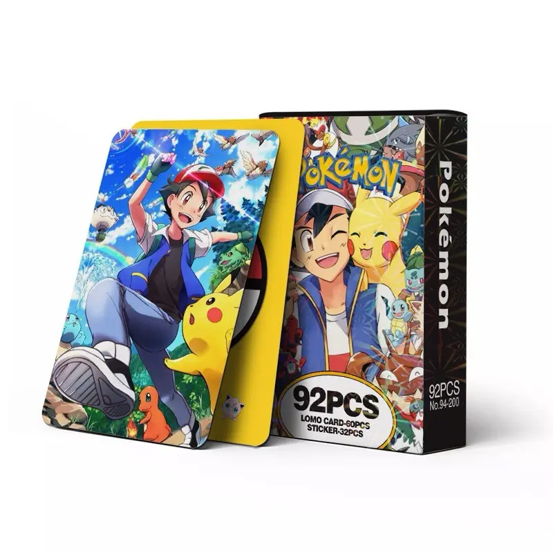 60 Po.ke.mon Lomo Cards with 32 Bonus Stickers – Best Gift for Po.ke.mon Lovers