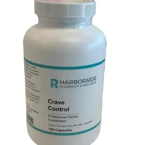 Harborside Pharmacy  Crave Control Supplement - Professional Dietary Vitamin Capsules for Healthcare & Fitness - 180 Count