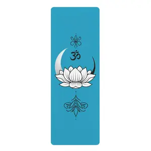 OM Moonlight Lotus Non-Slip Mat | Peaceful Flow Signature Design: PF-26-00037