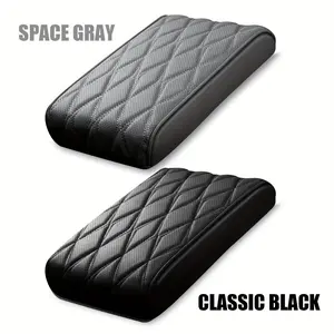 Car Universal Central Control Armrest Box Pad Faux Leather, Dirty Resistant, Wear Resistant, Comfortable Central Armrest Box Protector Easy To Clean Truck Cushion Protector