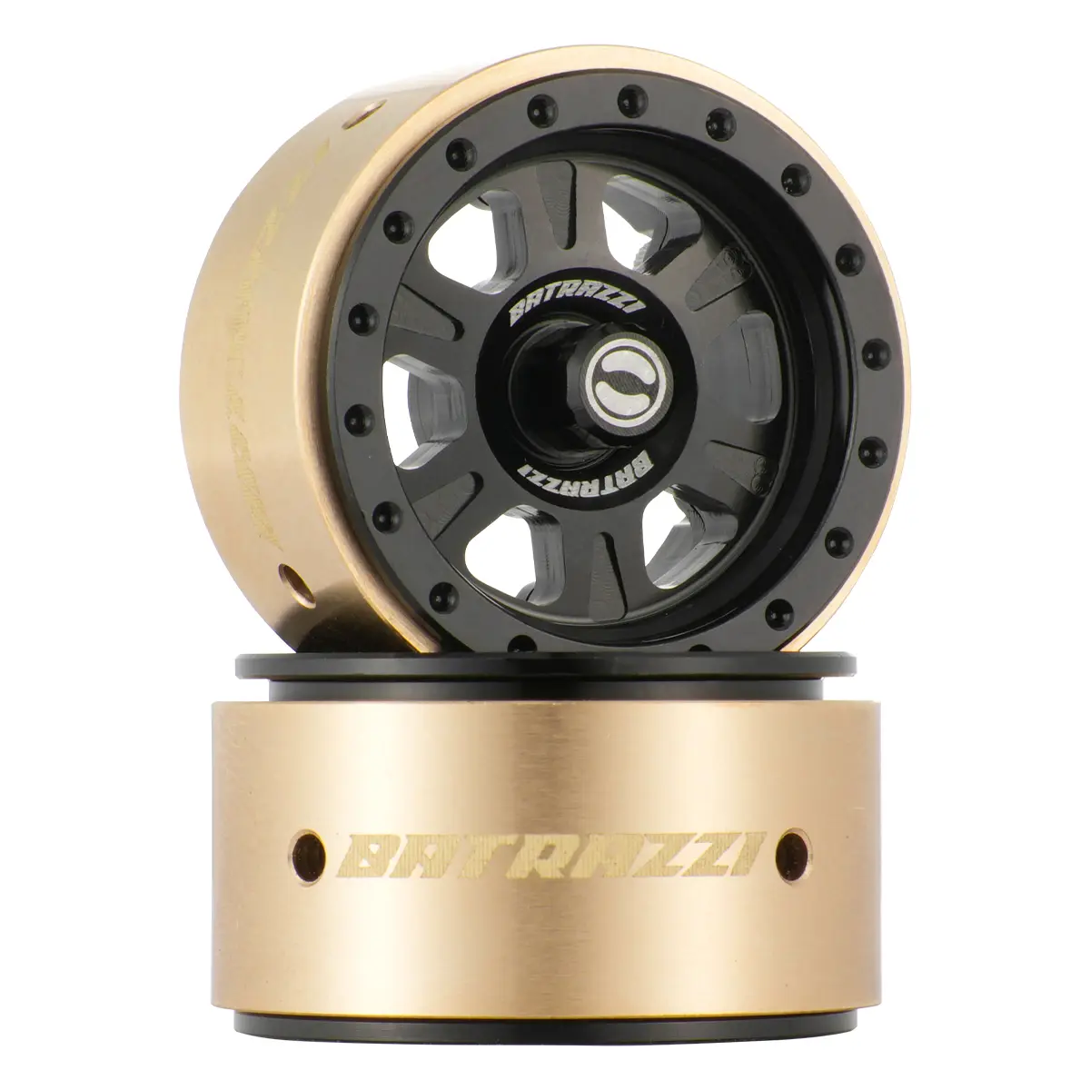 BATRAZZI 1.0” Rogue Beadlock Wheels Black (2pcs)