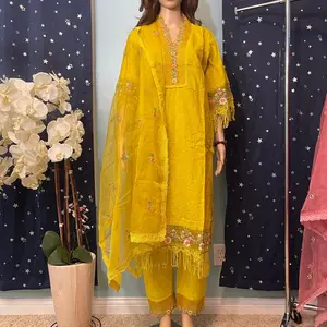 3piece cotton Pakistani suit, kurta