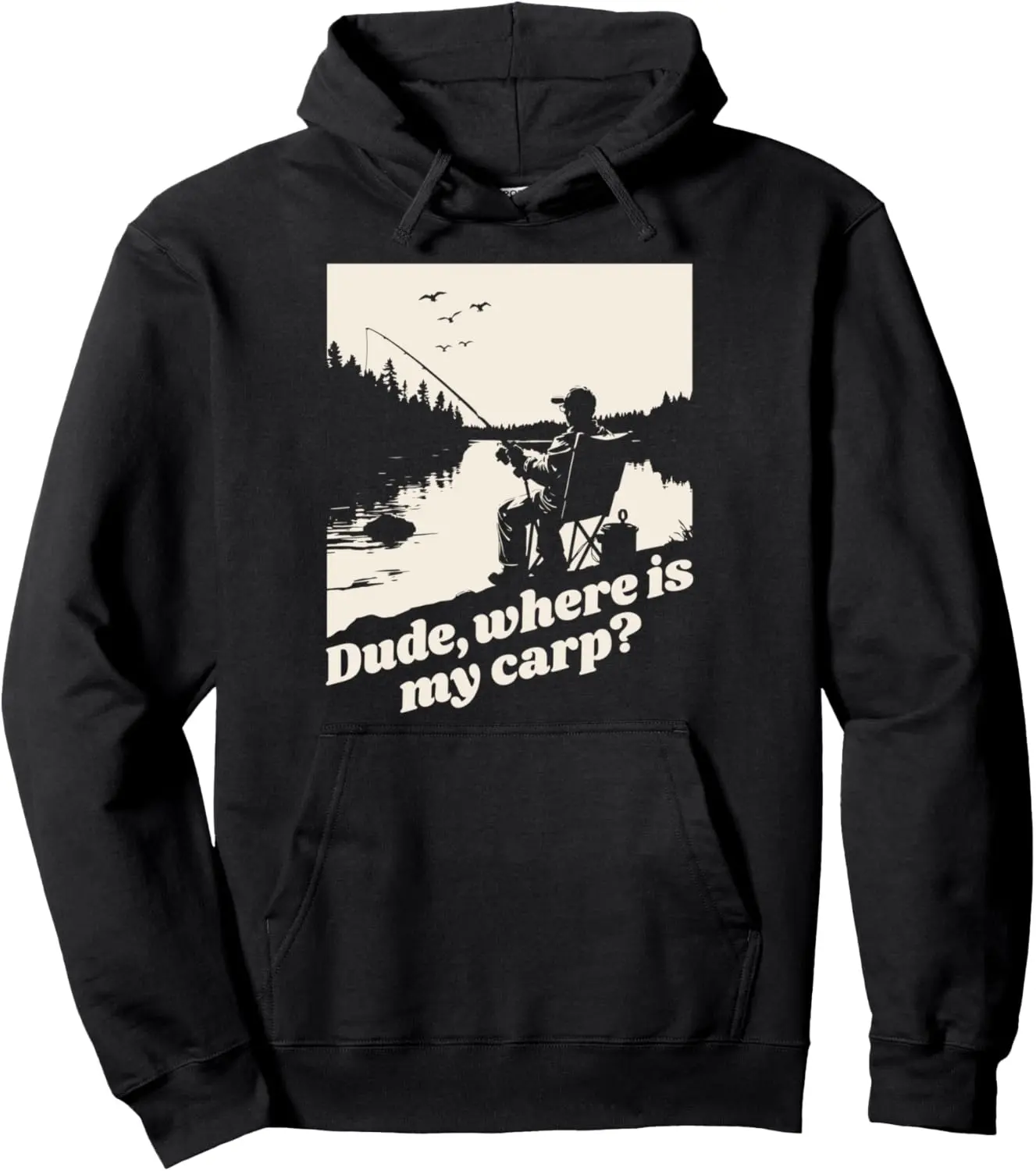 Funny Carp Fishing Fisherman Pullover Hoodie