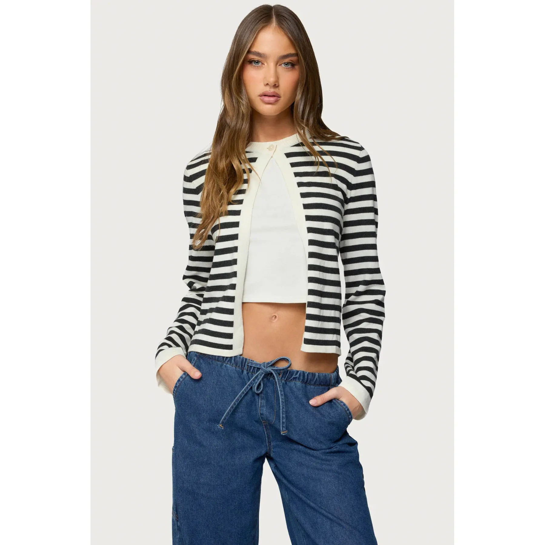 Jenie Split Front Knit Cardigan