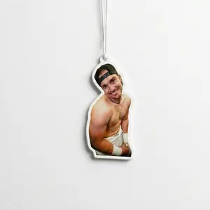 Kiké Air Freshener – LA Baseball Car Freshener, Double-Sided (4”), New Car scent