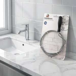 Metal Plumber Snake for Drain Pipes, Sink, Pipes, Small Thin Drain Snake Tool, Drain Auger, Kitchen Bathroom RV Toilet Sewer Cleaner