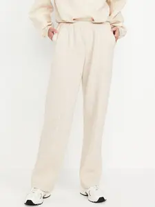 Old Navy Women's High-Waisted Bounce Fleece Trouser Sweatpants